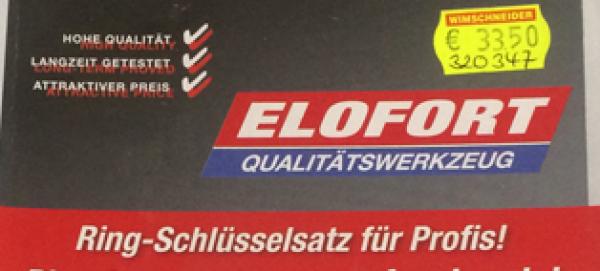 Elora Ringschlüsselsatz gekröpft  8 teilig