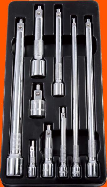 Kunzer Verlängerungen mit Magnetspitze 1/4" - 3/8" - 1/2"  9-teilig 7vsm09